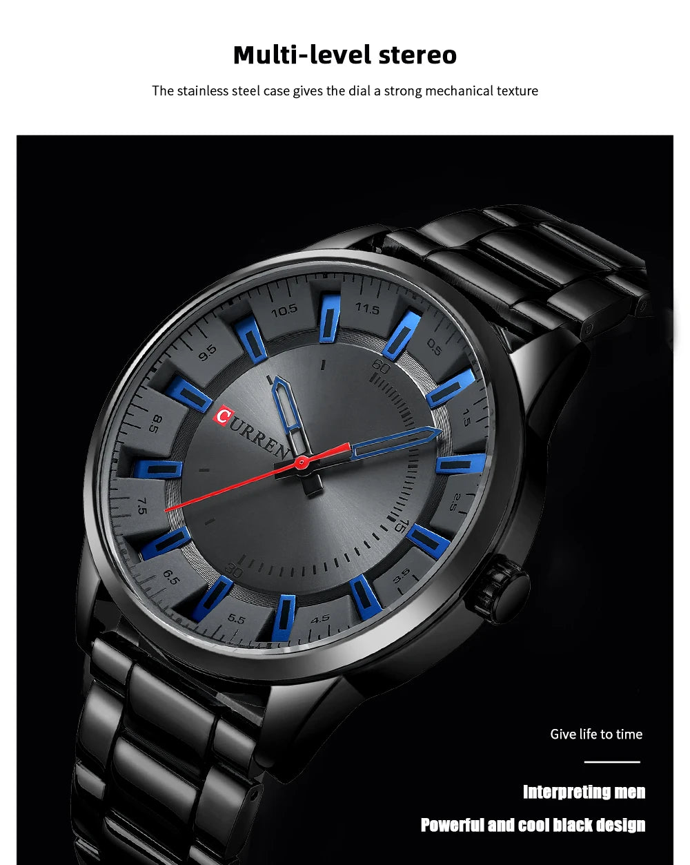 Curren 8406 Cuarzo Moderno