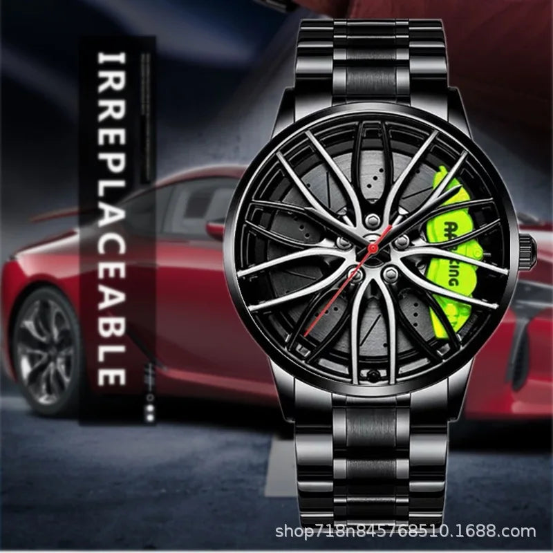 Fully Automatic Movement Watch Sports Men's Waterproof Wheel Style Non Mechanical Watch New Model Luxury Watch Quartz Clock