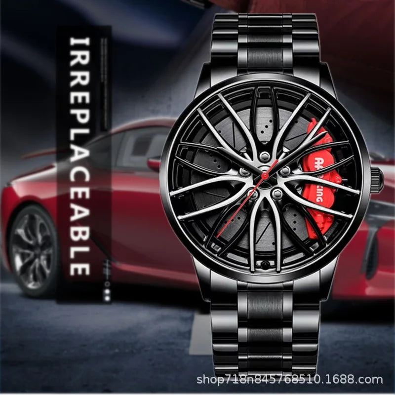 Fully Automatic Movement Watch Sports Men's Waterproof Wheel Style Non Mechanical Watch New Model Luxury Watch Quartz Clock