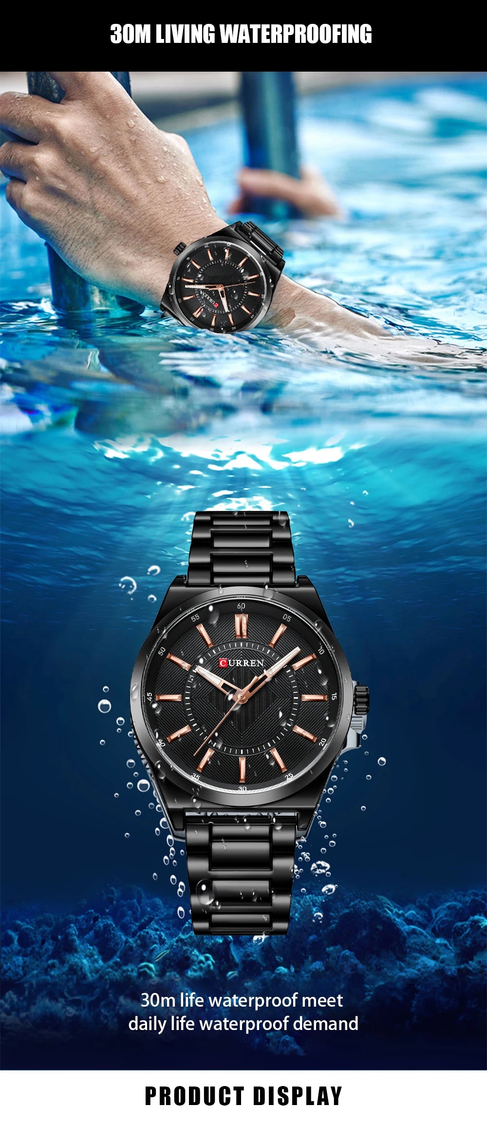 Curren 8407 Acero Elegante