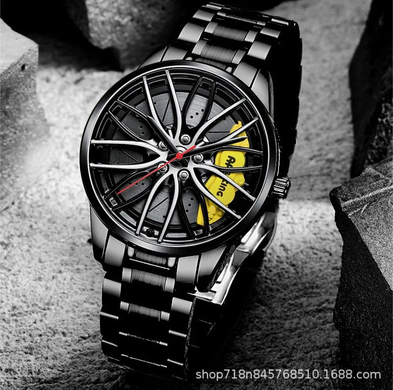 Fully Automatic Movement Watch Sports Men's Waterproof Wheel Style Non Mechanical Watch New Model Luxury Watch Quartz Clock