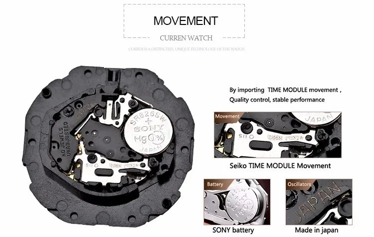 Curren 8227 Analógico Resistente al Agua