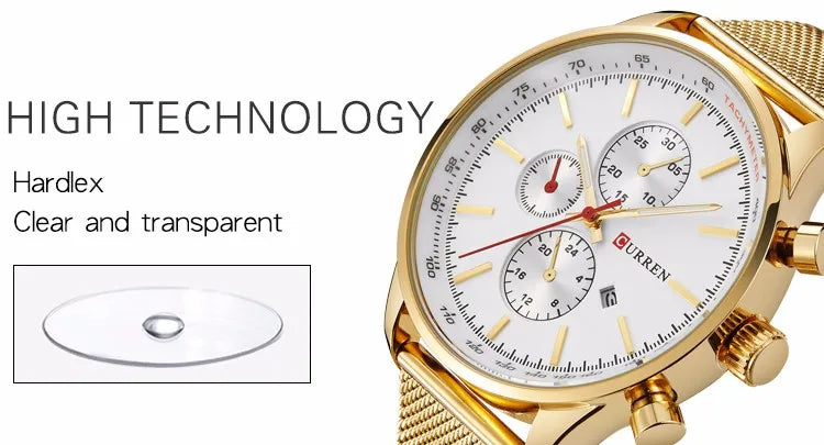 Curren 8227 Analógico Resistente al Agua