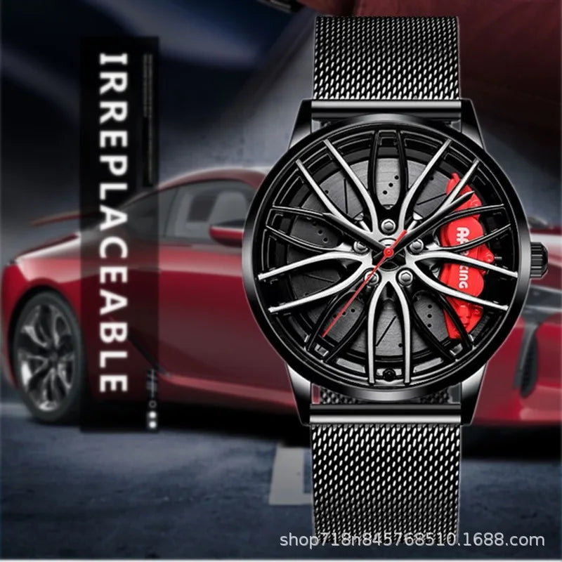 Fully Automatic Movement Watch Sports Men's Waterproof Wheel Style Non Mechanical Watch New Model Luxury Watch Quartz Clock