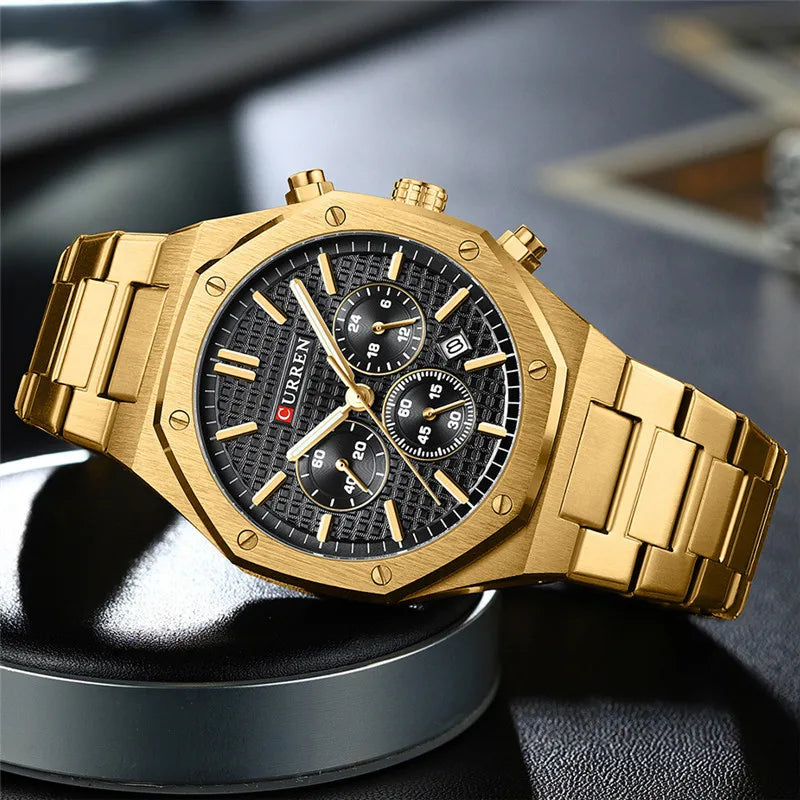 Curren 8440 Dorado Cronógrafo