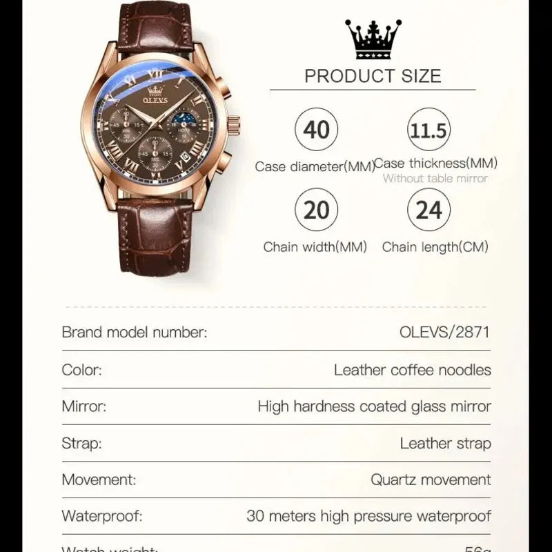 Olevs 2871 Cronógrafo de Lujo